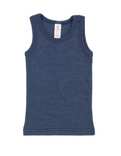 CANOTTA BAMBINI IN LANA-SETA - GRIGIO 2