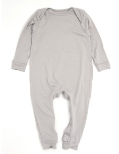 TUTINA BABY IN BAMBU' CON E SENZA PIEDINI - GRIGIO CHIARO