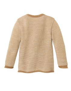CARDIGAN BABY IN LANA MERINO BIOLOGICA - CARAMELLO 2
