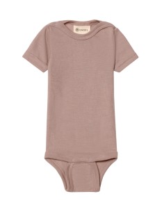 BODY IN LANA-SETA MANICA CORTA - ROSE'