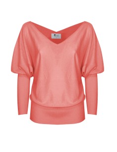 MAGLIA SCOLLO "V" CASHMIRETTA IN SETA E CASHMERE "ELISA"...