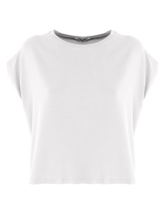 T-SHIRT CROP IN BAMBU' - BIANCO