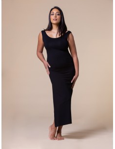 ABITO LUNGO SLIM IN BAMBU' "ANN" - BIANCO 2