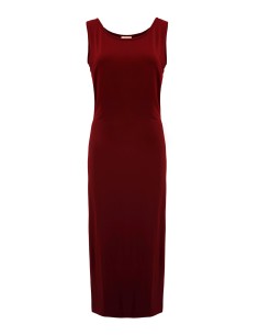 ABITO LUNGO SLIM IN BAMBU' "ANN" - BORDEAUX 2