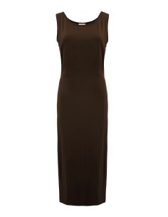 ABITO LUNGO SLIM IN BAMBU' "ANN" - MARRONE 2
