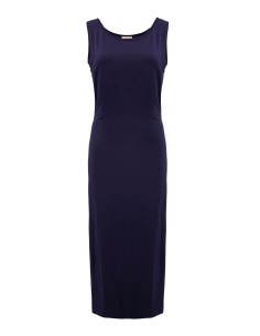 ABITO LUNGO SLIM IN BAMBU' "ANN" - NAVY 2