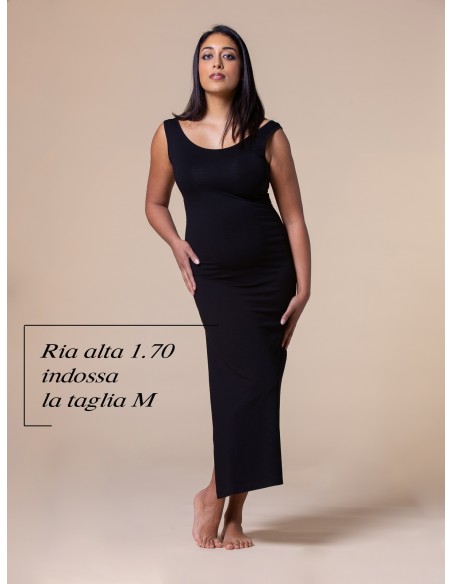 ABITO LUNGO SLIM IN BAMBU' "ANN"