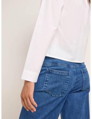 CAMICIA CROP IN COTONE BIOLOGICO