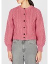 CARDIGAN MORBIDO IN LANA IRLANDESE "CLOVER"