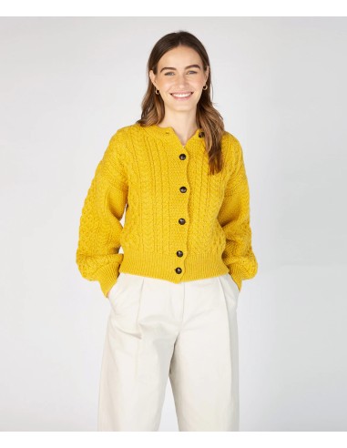 CARDIGAN MORBIDO IN LANA IRLANDESE "CLOVER"