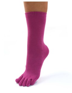 CALZINI IN BAMBU' 5 DITA - LAMPONE