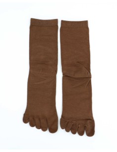 CALZINI IN BAMBU' 5 DITA - MARRONE 2