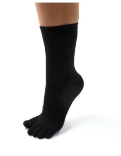 CALZINI IN BAMBU' 5 DITA - NERO