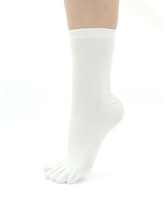 CALZINI IN BAMBU' 5 DITA - BIANCO 2