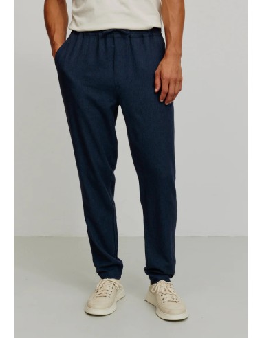 PANTALONE SPORTIVO UOMO IN LINO ED ECOVISCOSA "TANGELO"
