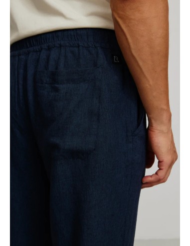 PANTALONE SPORTIVO UOMO IN LINO ED ECOVISCOSA "TANGELO"