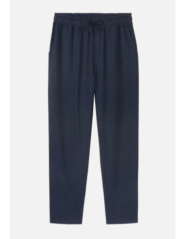PANTALONE SPORTIVO UOMO IN LINO ED ECOVISCOSA "TANGELO"
