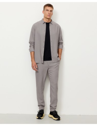 PANTALONE SPORTIVO UOMO IN LINO ED ECOVISCOSA "TANGELO"