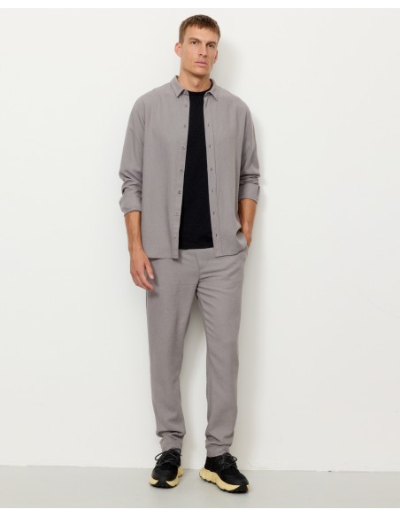 PANTALONE SPORTIVO UOMO IN LINO ED ECOVISCOSA "TANGELO"