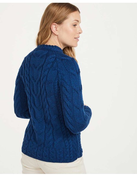 MAGLIONE ARAN IN LANA SUPERSOFT "RAGLAN"