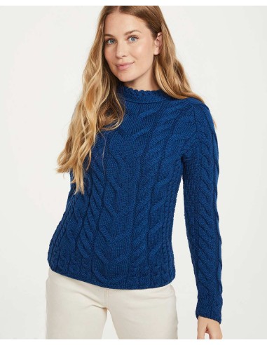 MAGLIONE ARAN IN LANA SUPERSOFT "RAGLAN"