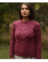 MAGLIONE ARAN IN LANA SUPERSOFT "RAGLAN"