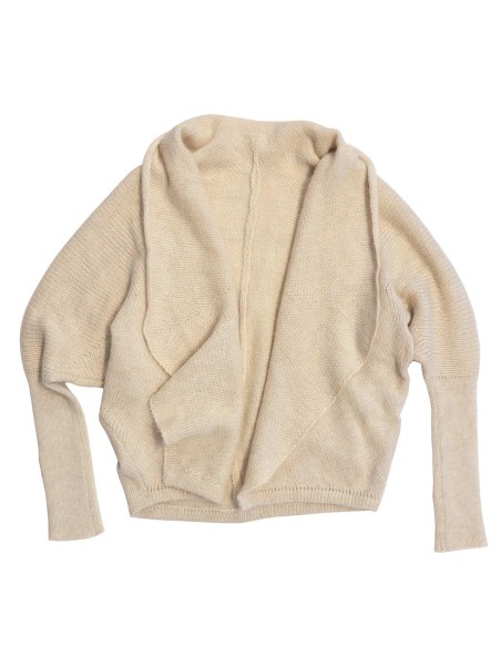 CARDIGAN A PALLONCINO IN LANA E MOHAIR