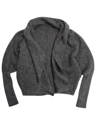 CARDIGAN A PALLONCINO IN LANA E MOHAIR