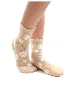 CALZINI IN BAMBU BAMBINI "DAISY" - BEIGE
