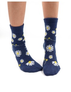 CALZINI IN BAMBU BAMBINI "DAISY" - NAVY