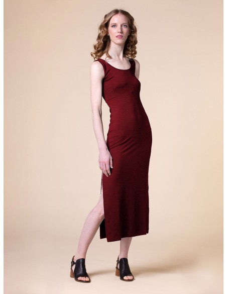 ABITO LUNGO SLIM IN BAMBU' "ANN"