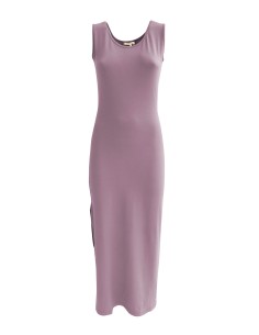 ABITO LUNGO SLIM IN BAMBU' "ANN" - TORTORA ROSE'