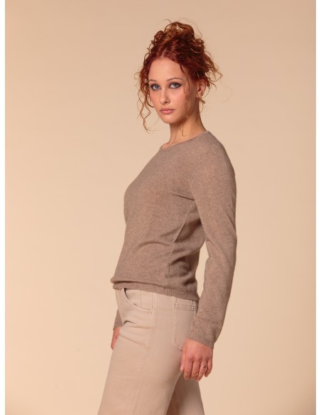 PULL BASIC IN 100% BABY CASHMERE "OLIVIA"