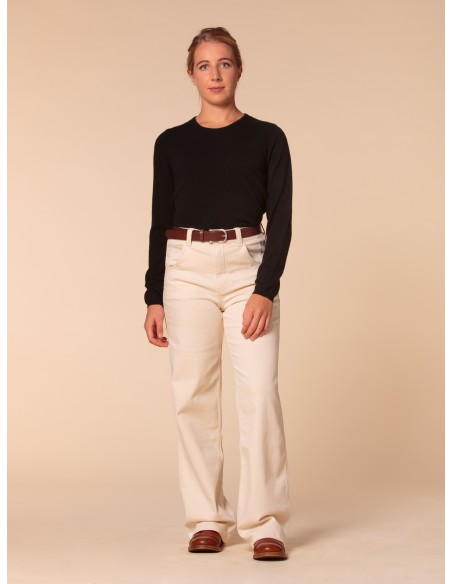 PULL BASIC IN 100% BABY CASHMERE "OLIVIA"