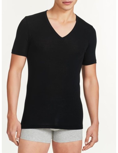 T-SHIRT IN LANA EXTRAFINE SCOLLO V