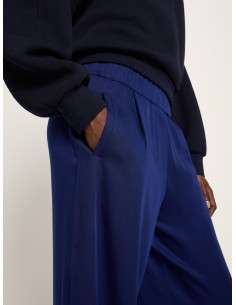 PANTALONI FLUIDI IN LYOCELL "LENA" - BLU