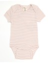 BODY BABY IN COTONE BIOLOGICO A RIGHE