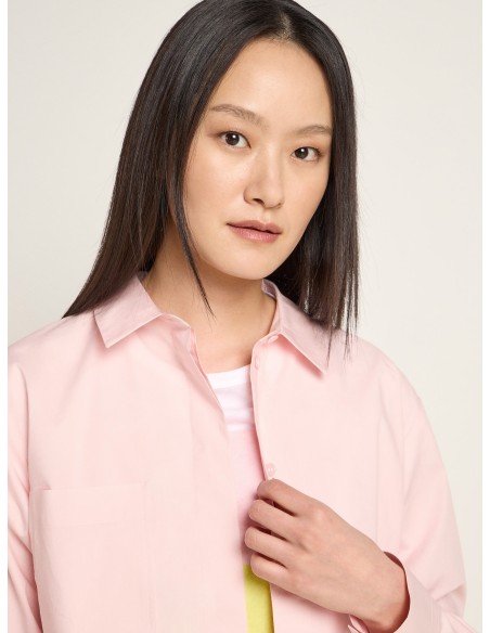 CAMICIA OVERSIZE IN 100% COTONE BIOLOGICO GOTS "LAURA"