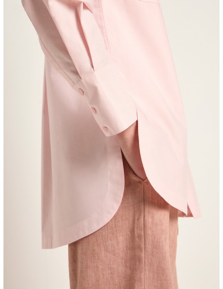 CAMICIA OVERSIZE IN 100% COTONE BIOLOGICO GOTS "LAURA"