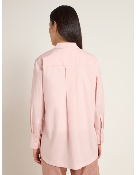CAMICIA OVERSIZE IN 100% COTONE BIOLOGICO GOTS "LAURA"