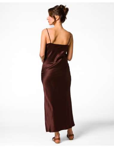 SLIP DRESS IN 100% SETA SATIN "STELLA"