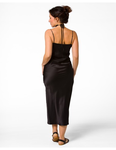 SLIP DRESS IN 100% SETA SATIN "STELLA"