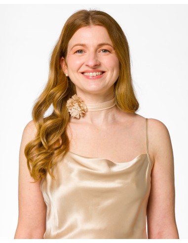 SLIP DRESS IN 100% SETA SATIN "STELLA"