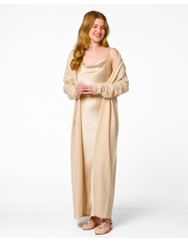 SLIP DRESS IN 100% SETA SATIN "STELLA"