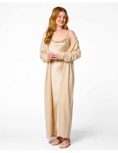 SLIP DRESS IN 100% SETA SATIN "STELLA"