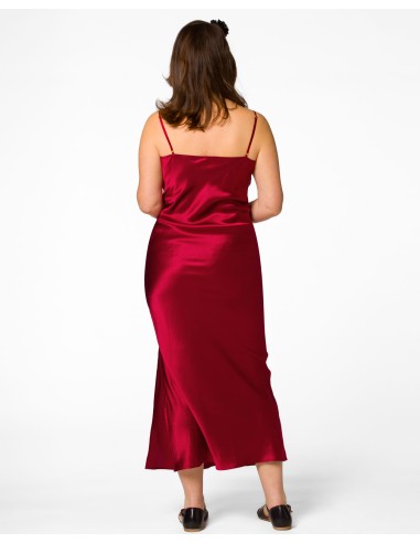 SLIP DRESS IN 100% SETA SATIN "STELLA"