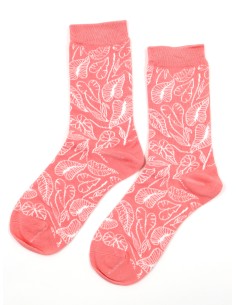 CALZINI IN BAMBU' "FOLIAGE" - ROSA