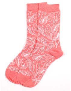 CALZINI IN BAMBU' "FOLIAGE" - ROSA 2