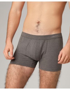 BOXER UOMO IN COTONE BIOLOGICO FAIRTRADE - ANTRACITE