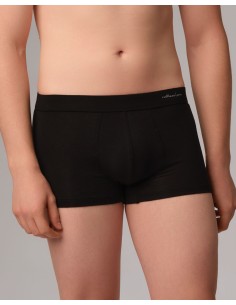 BOXER UOMO IN COTONE BIOLOGICO FAIRTRADE - NERO